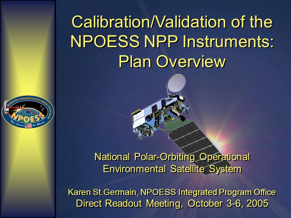 NPOESS National Polar-orbiting Environmental NASA DOD SATELLITE SYSTEM PATCH 