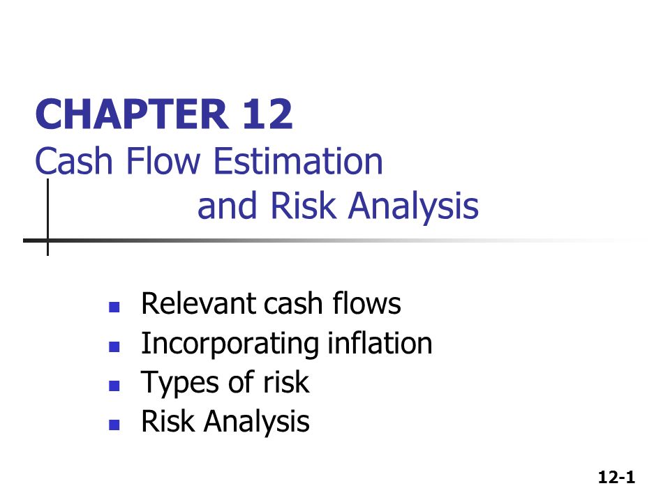 cash flow estimation and risk analysis