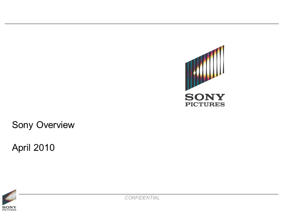 CONFIDENTIAL Sony Overview April Sony Corporation Overview page 1 Consumer  Products & Devices Networked Products & Services Financial Services Sony. -  ppt download