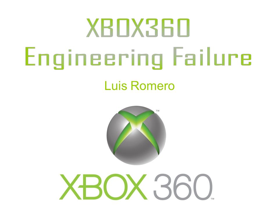 Luis Romero. Xbox360 allows users to compete online with