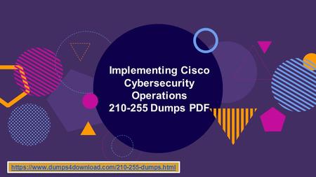 Implementing Cisco Cybersecurity Operations Dumps PDF