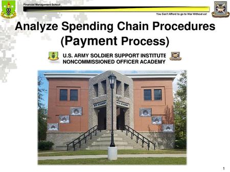Analyze Spending Chain Procedures (Payment Process)