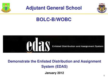 Adjutant General School BOLC-B/WOBC
