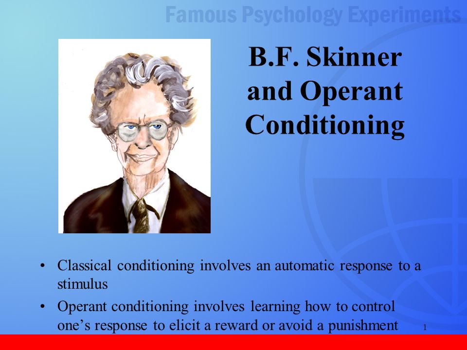 svovl Lagring skrue B.F. Skinner and Operant Conditioning - ppt video online download