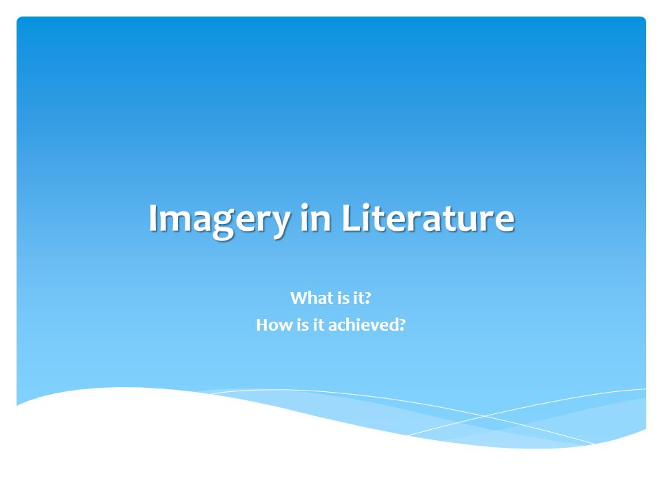 types of imagery powerpoint types of imagery powerpoint