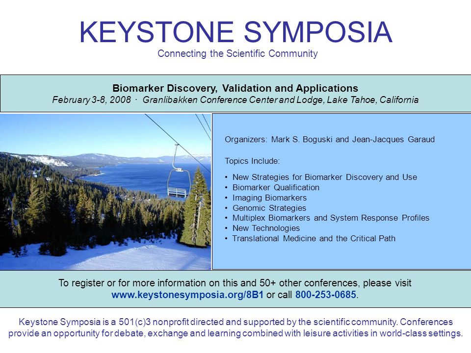 Keystone Symposia  Scientific Conferences on Biomedical and Life
