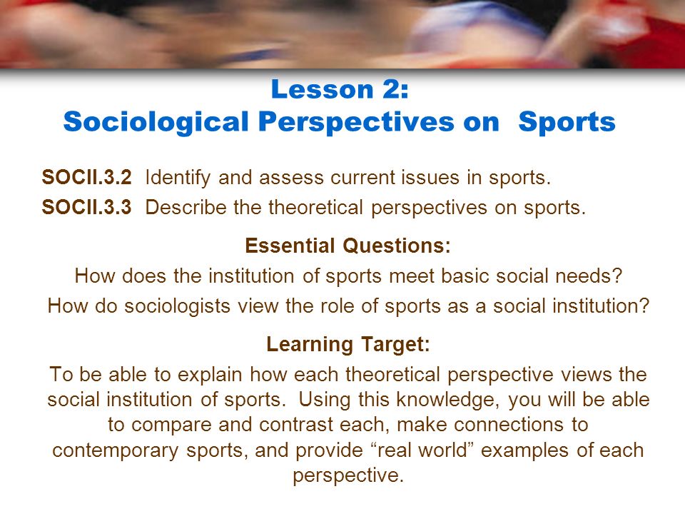 interactionist perspective on sports
