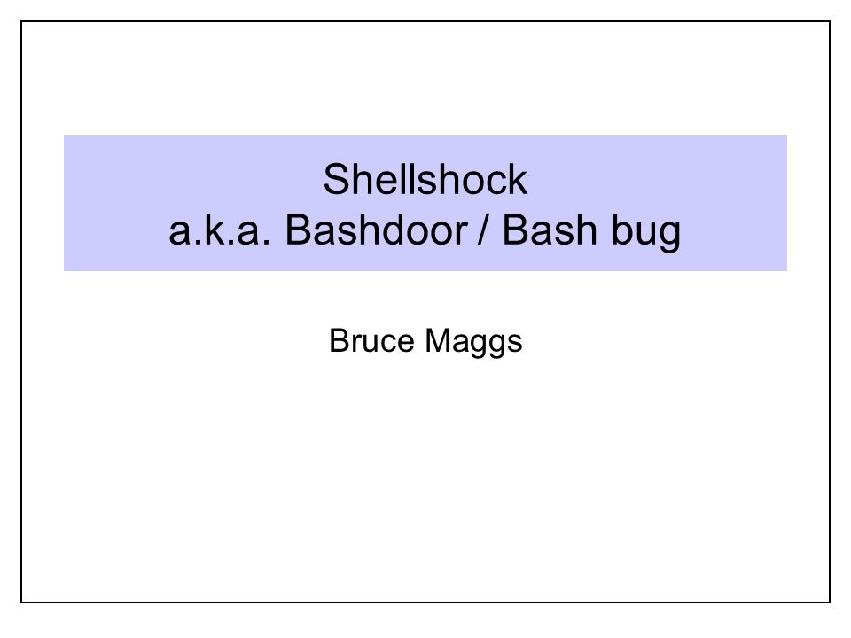 Shellshock (software bug) - Wikipedia