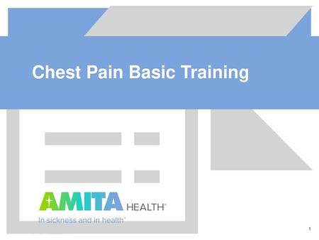 Chest Pain Basic Training