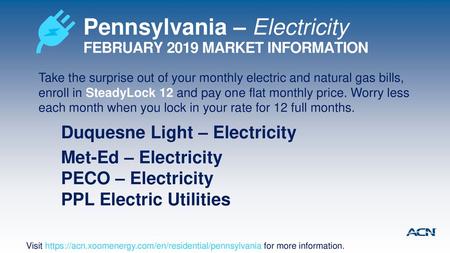 Pennsylvania – Electricity