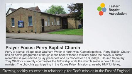 Prayer Focus: Perry Baptist Church