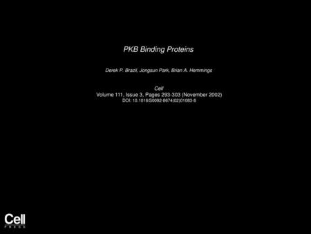 PKB Binding Proteins Cell