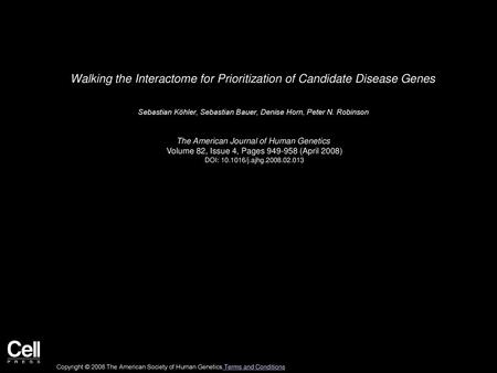 Walking the Interactome for Prioritization of Candidate Disease Genes