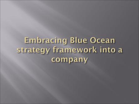 nike blue ocean strategy