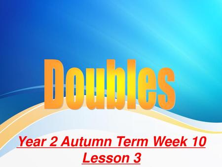 Year 2 Autumn Term Week 10 Lesson 3