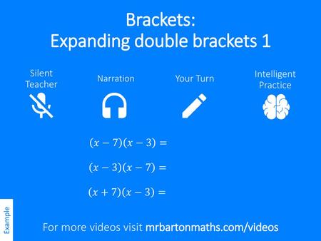 Brackets: Expanding double brackets 1