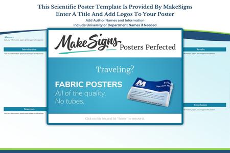 This Scientific Poster Template Is Provided By MakeSigns