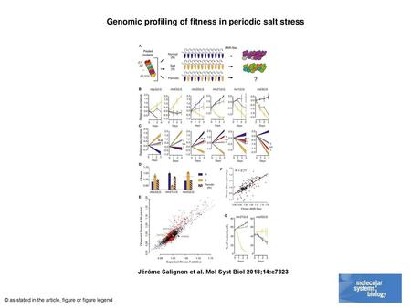 Genomic profiling of fitness in periodic salt stress