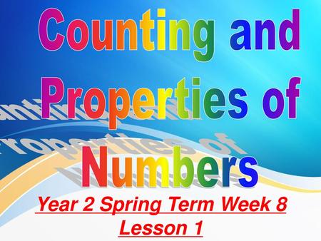 Year 2 Spring Term Week 8 Lesson 1