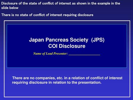 There is no state of conflict of interest requiring disclosure