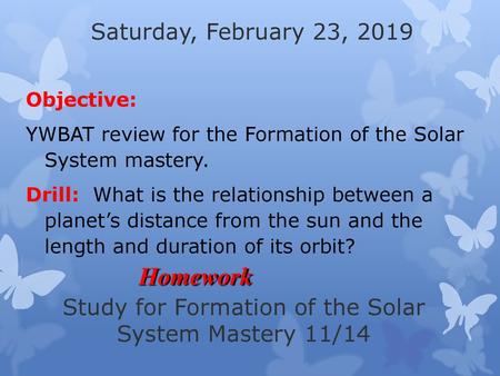 Study for Formation of the Solar System Mastery 11/14