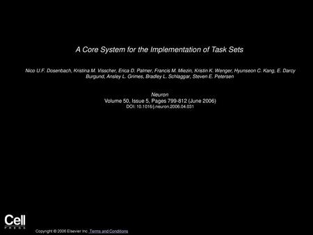 A Core System for the Implementation of Task Sets