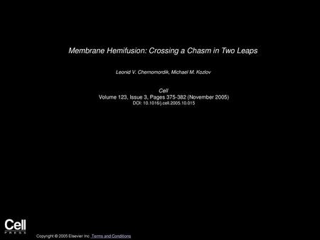 Membrane Hemifusion: Crossing a Chasm in Two Leaps