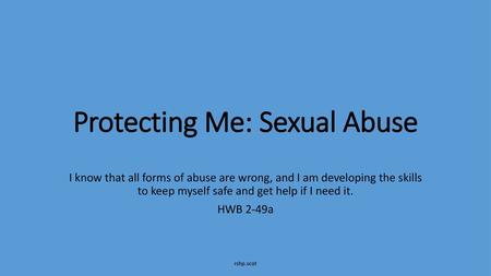 Protecting Me: Sexual Abuse