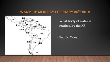 Warm Up Monday February 26th 2018