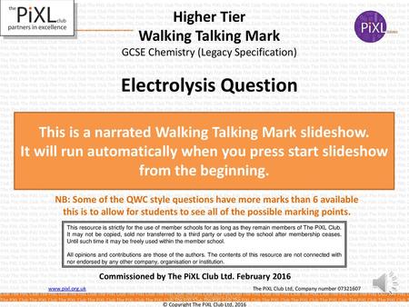 Electrolysis Question