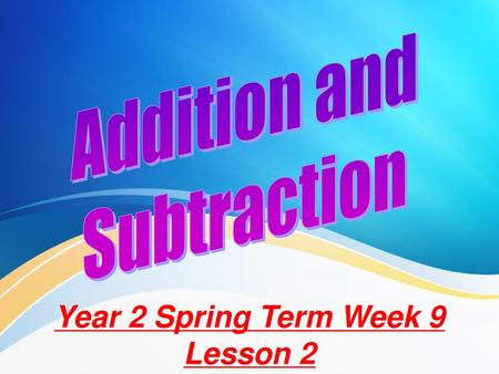 Year 2 Spring Term Week 9 Lesson 2
