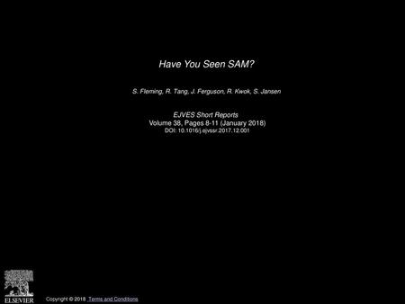 Have You Seen SAM? EJVES Short Reports