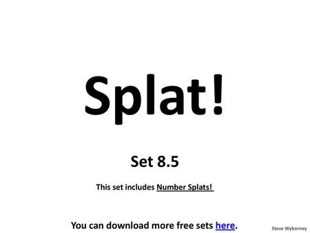 This set includes Number Splats! You can download more free sets here.