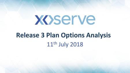 Release 3 Plan Options Analysis