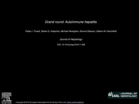 Grand round: Autoimmune hepatitis