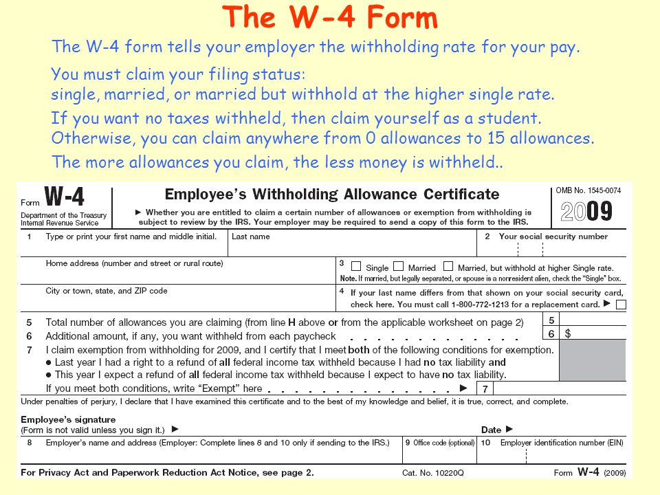 W 4 Single Vs Married W 4 Single Vs Married