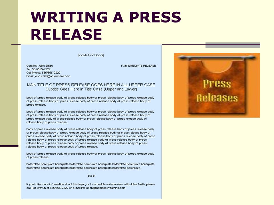 WRITING A PRESS RELEASE. What is a press release? define:Press Release -  Google Search. - ppt download