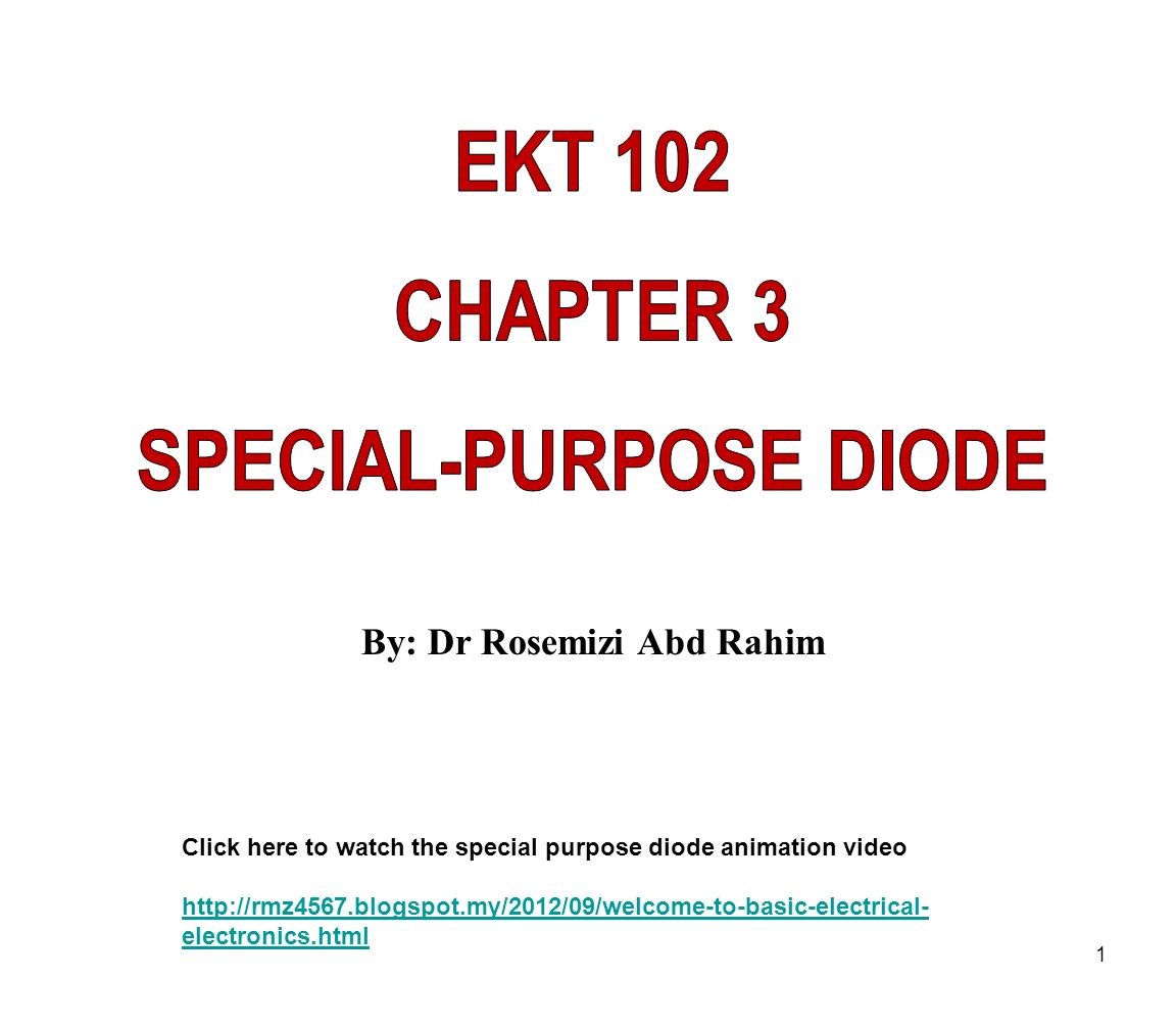 SPECIAL-PURPOSE DIODE - ppt video online download SPECIAL-PURPOSE DIODE - ppt video online download