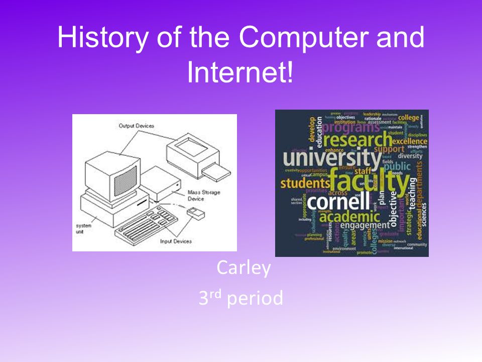 History of the Computer and Internet! - ppt video online download