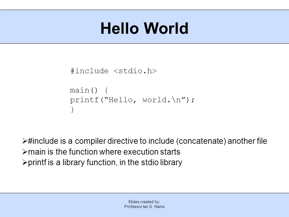 Printing 'Hello World' Using Printf in Embedded C Programming