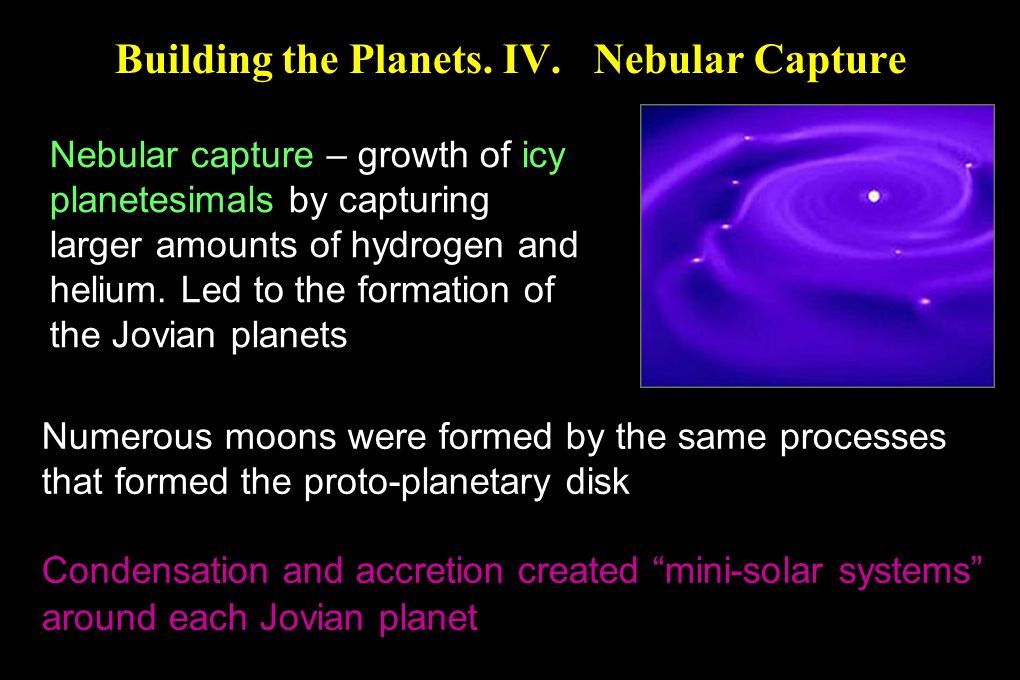 Building The Planets Iv Nebular Capture Nebular Capture Growth Of Icy Planetesimals By Capturing Larger Amounts Of Hydrogen And Helium Led To The Ppt Download