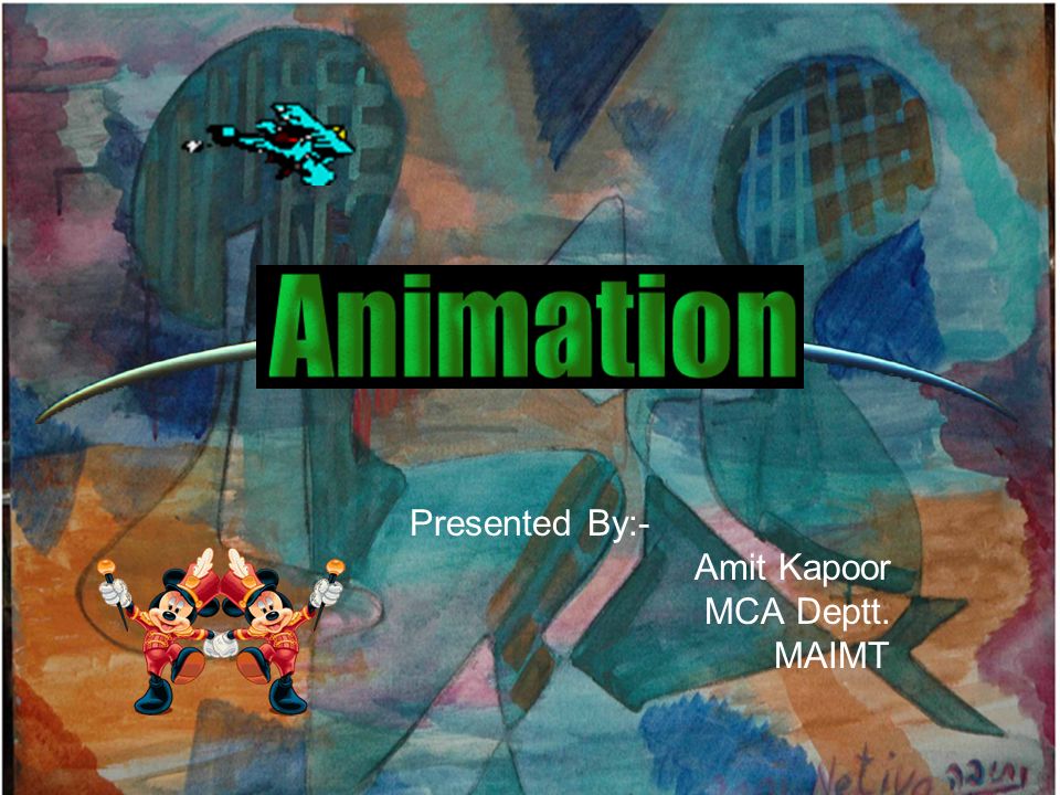 Presented By:- Amit Kapoor MCA Deptt. MAIMT. Contents Introduction to  Animation  Introduction to Animation  Why Do We See Images As Moving ?   Effects. - ppt download