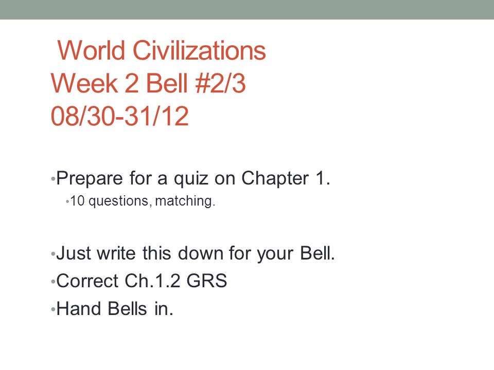 World Civ Quiz