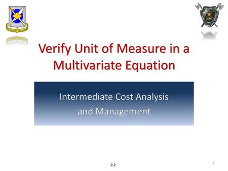 Verify Unit of Measure in a Multivariate Equation