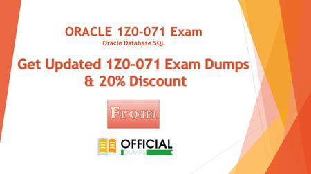 Get Updated 1Z0-071 Exam Dumps & 20% Discount ORACLE 1Z0-071 Exam Oracle Database SQL.
