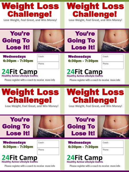 Weight Loss Weight Loss Weight Loss Weight Loss Challenge! Challenge!