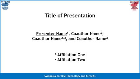 Presenter Name1, Coauthor Name2, Coauthor Name1,2, and Coauthor Name2