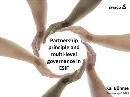 Partnership principle and multi-level governance in ESIF