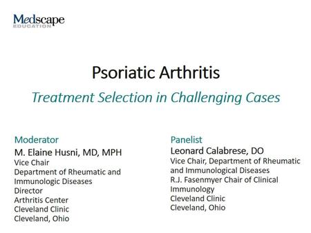 Psoriatic Arthritis.
