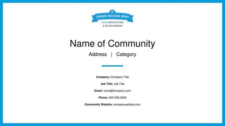 Name of Community Address | Category